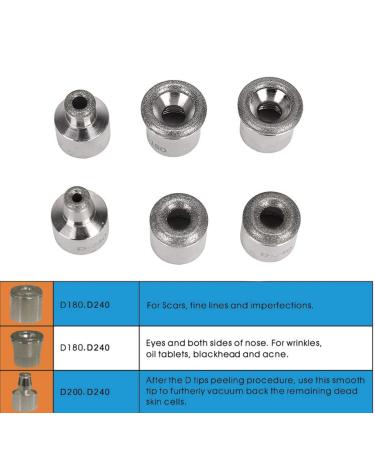 Diamond Dermabrasion Head - 6 Replacement Tips for Home Facial Exfoliation - Buy Online on GoSupps.com