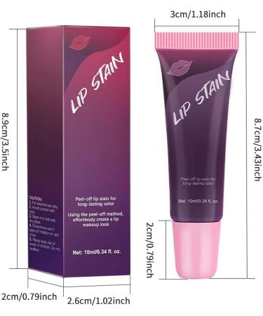Lip Stain 3 Pieces Lipstick Peel Off Waterproof Peel Off Shield Tint Lip Gloss Lip Care Lipstick Peel Off Lip Tint Long Lasting Color Lip Stain Peel Off Mask Waterproof - Buy Online on GoSupps.com