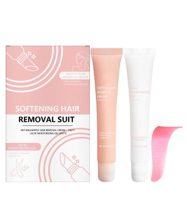 Women's Facial Hair Removal Cream - Gentle and Painless Moisturizing Hair Remover for Women - Eyebrows - Upper Lip - Beard - Neck - Home - Travel