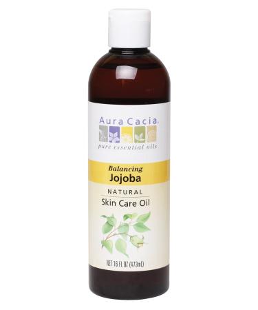 Natural Skin Care Oil Jojoba Balancing 16 fl oz (473 ml) - Aura Cacia