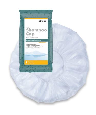 Stryker - Sage Rinse-Free Shampoo Cap - 40 Packages 1 Cap Each Rinse-Free Cap Pre-moistened with Shampoo Conditioner and detangler Ultra-Soft Fabric Lining Hypoallergenic - Buy Online on GoSupps.com