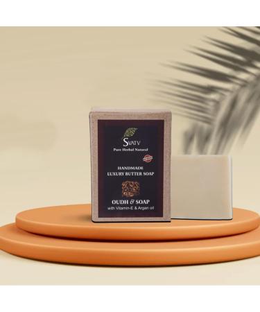 SVATV Handcrafted Herbal Soap - Exfoliating Oudh & Vitamin E - Ayurvedic Soap for All Skin Types - 250g Duo - Buy Online on GoSupps.com