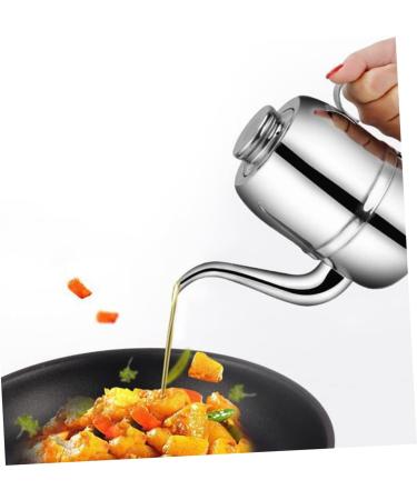 Zerodeko 2pcs Olive Oil Dispenser Bottle Oil Spout Bottle Cruet Salad Dressing Bottle Sauce Dispenser Olive Oil Bottle Stainless Steel Oil Vinegar Cruet Oil Container Metal Pour The Oil Pot 18*9.2*13cmx2pcs As Shownx2pcs - Buy Online on GoSupps.com