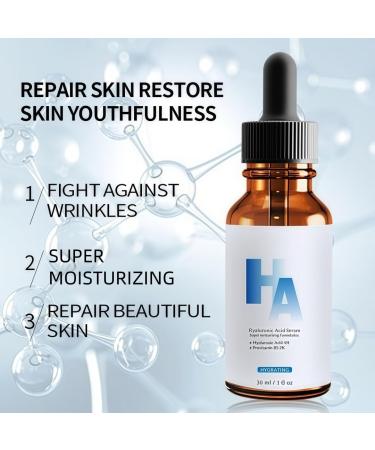 Hyaluronic Acid 4% + Provitamin B5 2% Hyaluronic AcidSerum for Face - Plumping Anti-Aging Hydrating - Fragrance-Free - 1 Fl Oz (30mL) - Buy Online on GoSupps.com