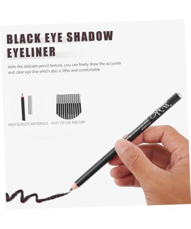 Outanaya 12pcs Black Eyeliner 1 Practical Eyeliners Makeup Accessory Waterproof Eyeliner Pencil Wood - Buy Online on GoSupps.com