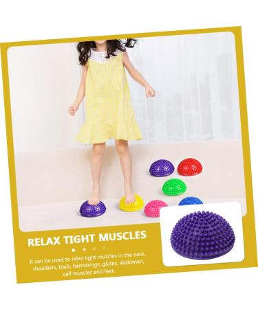 Beatifufu Durian-Ball Massage Device - Deep Tissue Foot & Arm Massager PVC Lacrosse Balls for Yoga & Fitness - 16x16x8cm - Purple - Buy Online on GoSupps.com