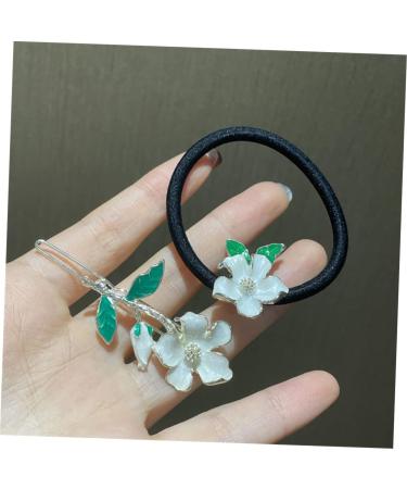 Beaupretty 1 Set hairpin hair barrettes for women elastic hair scrunchies girls hair tie girls hair band hair ties for girls clips for hair flower hair ties women's chic side clip alloy - Buy Online on GoSupps.com