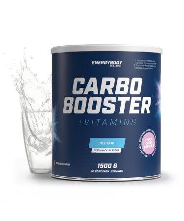 Energybody Carbo Booster Maltodextrin Powder 1500g 50 Portions/Carbohydrates Powder from 98% carbohydrates + vitamins for your muscle building/Weight Gainer