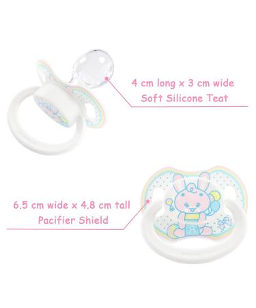 Buy LittleForBig Large Shield Pacifier Generation II - Adult Size Baby Rabbit Pattern Pink | International Shipping Available - Buy Online on GoSupps.com