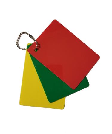Merz67 LLC Referee Penalty Cards Delay (Green), Warning (Yellow) & Ejection (Red) - Buy Online on GoSupps.com