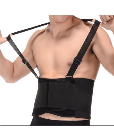 Adjustable Lumbar Back Brace Support Belt for Pain Relief & Recovery | Heavy Lifting Support - Black M - Buy Online on GoSupps.com