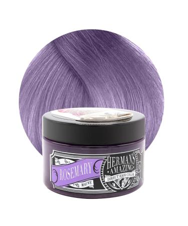 Herman s Amazing Hair Color |Rosemary Mauve |Washable purple hair color on conditioner basis |Vegan |Cruelty Free |Semi permanent hair tinting |115 ml |Purple lavender