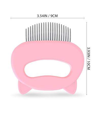 Pink Cat Grooming Comb for Gentle Hair Removal and Detangling - Pet Deshedding Tool for Cats, Dogs, and Rabbits - Buy Online on GoSupps.com