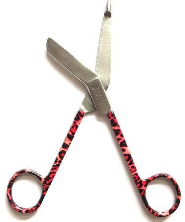 Panther Surgical Stainless Steel 5.5 Lister Bandage Scissors - Red and Black Pattern - Buy Online on GoSupps.com