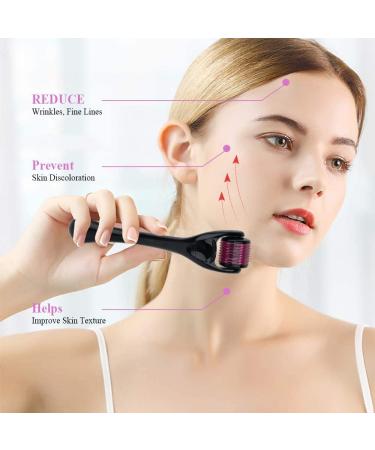 Derma Roller 1.5mm for Face Body Skin Care Microneedle 540 Dermarolling Beard Hair Regrowth Stainless Steel Needle for Wrinkle Stretch Marks Scar Cellulite Women Men - Buy Online on GoSupps.com