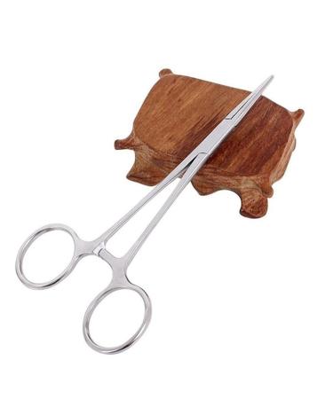 WUWYOUWL Hemostatic Tweezers Stainless Steel Dog Cat Pet Scissors Ear Hair Clip Fishing Scissors Tool (18S) 18cm Straight