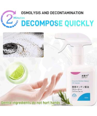 2PCS Cleaner Foam Grease Cleaner Kitchen Grease Foam Cleaner Stain Remover Multi-Purpose Dirt Oil Cleaning Bubble Spray - Buy Online on GoSupps.com