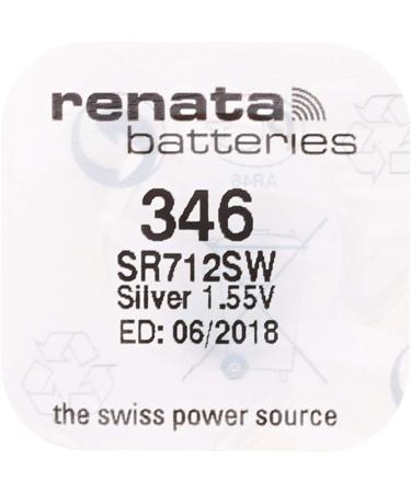 Renata 346 Watch Battery SR712SW - Long-lasting Power for Your Timepieces | International Shipping Available - Buy Online on GoSupps.com