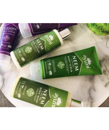 Ayumi Neem & Tea Tree Body Scrub - Vegan Cruelty-Free 200ml | International Shipping Available - Buy Online on GoSupps.com