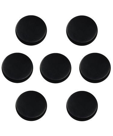 Shungite World 7 pcs Shungite Sticker for Cell Phone Case Tablet Laptop Computer - Round Dot Healing Energy Shungite Stones Protection Plate with Carbon Fullerenes (Polished, 20 mm / 0.78") Polished 20 mm / 0.78"