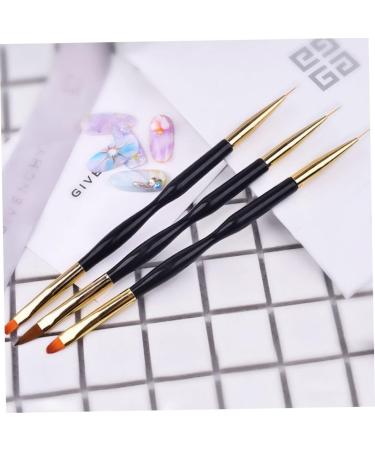 Nail Painting Liner Pen Double Head Nail Art Dual Use Nail Art Brush Gel Polish Nail Drawing Pen Brush Makeup Brush - Buy Online on GoSupps.com