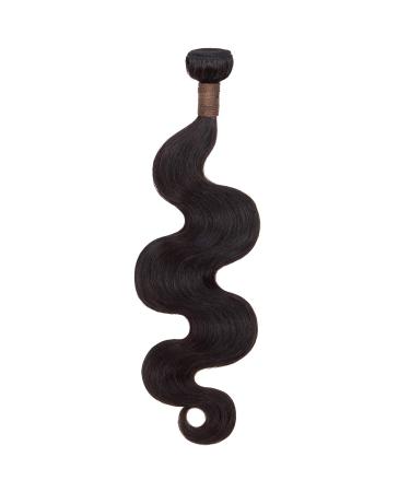 FAB 100% Brazilian Human Hair Weft Virgin Weave Unprocessed Natural Colours 100g (12inch Body 1B) 12inch Body 1B