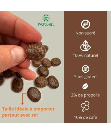 Propol-Mel - Coffee and Propolis Candy 500g | Sugar Free | Gluten Free | Handmade Spain | Oral and Throat Care | Intense Coffee and Propolis | For Bad Breath - Buy Online on GoSupps.com