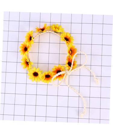 FOYTOKI Daisy Headwear Floral Wreath Sunflower Headband Flower Headbands for Daisy Headbands for Women Mens Headbands Wedding Floral Hair Hoop Red Accessories Hawaiian Cosplay Girl Scarf One Size Yellow - Buy Online on GoSupps.com