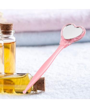 Lurrose Eyebrow Razor & Shaver with Heart Mirror - Eyebrow Trimmer & Eyelash Comb for Women (Pink) | International Shipping Available - Buy Online on GoSupps.com