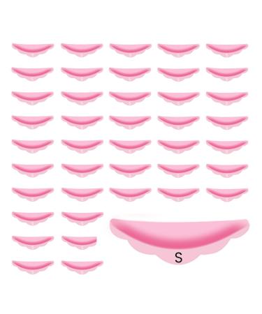 Small Lash Lift Rods - 50 Pieces XS Silicone Pads Eyelash Shields for Perm Curls Kits- DIY Eyelash Lifting Tools For Balm Lifter Roller Sticky Curler - Only Small Size(Pink)