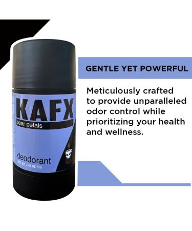 Pear Petals Natural Deodorant for Women and Men - Aluminum-Free Long-Lasting Odor Control Coffee-Infused Oil for Enhanced Protection Sweet Pear & Floral Scent Cruelty-Free 2.65 oz/75 g Single - Buy Online on GoSupps.com