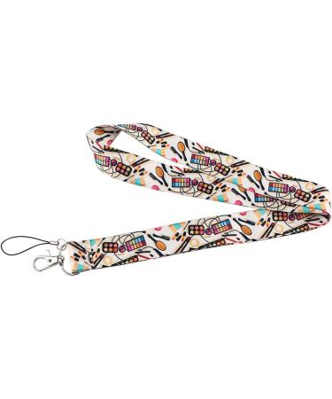 Pinstant Makeup Artist Beauty School Essentials | Lipstick Mascara Eyeliner Lanyard & Keychain Holder - International Shipping Available - Buy Online on GoSupps.com