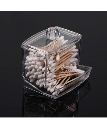 Lantro JS Cotton Swab Holder - Decorative Q-tip Storage Dispenser for Bathroom | Small Cotton Swab Organizer - Buy Online on GoSupps.com