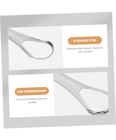 Beavorty 1 Set Stainless Steel Mouth Scraper & Tongue Brush | Portable Cleaning Supplies for Oral Care - Buy Online on GoSupps.com