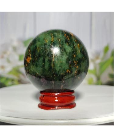 Natural Crystal Rough Natural Sphere Emeralds and Ruby Symbiotic Crystal Ball Natural Gemstones Hand Polished Spheres Quartz 1pc (Color : 210-220) - Buy Online on GoSupps.com