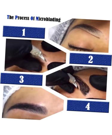 Didiseaon Microblading Blue Pencil Practice and & Ink Dark Eyebrow Pigment Pen Manual Eye D Kit Cup - Buy Online on GoSupps.com