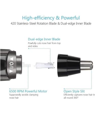 Nose and Ear Hair Trimmer for Men and Women | Painless Waterproof Electric Nose Hair Remover - Buy Online on GoSupps.com