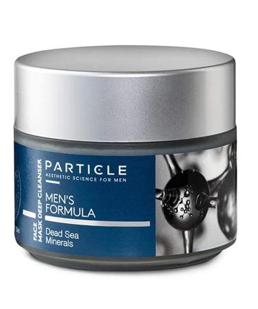 Particle Face Mask Deep Cleanser - Mineral Clay Facial Mud Mask (3.38 Oz) - Dead Sea Mineral Facial Mask for Men - Pore Cleansing Mens Facial Mask - Natural Acne & Blemish Skin Treatment