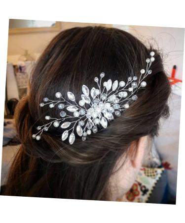 MAGICLULU Bridal Headdress Pearl Hair Clip Wedding Hair Clips Women Hairpin Pearl Hair Barrettes Wedding Hair Comb Crystal Beads Hairpin Pearl Clips for Hair Bridal Hair Clip - Buy Online on GoSupps.com