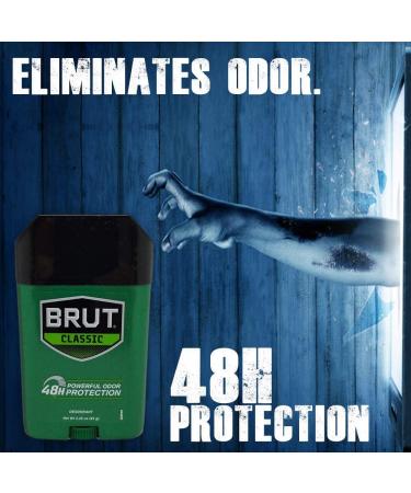 BRUT Classic Fragrance Deodorant Stick 2.25 oz - Pack of 2 - Buy Online on GoSupps.com