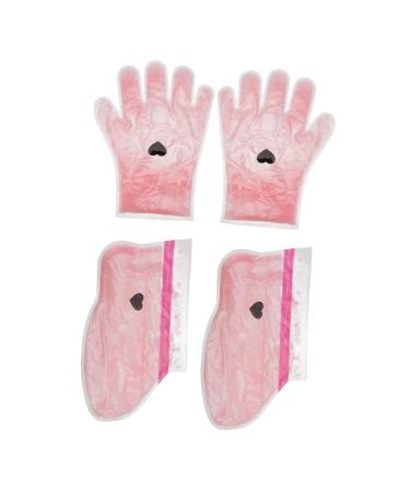 Healeved 2paires Cire Pour Mains Et Film Pour La Paraffine Rose Kit De Soin Pour Mains