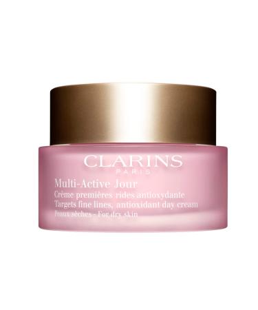 Clarins Multi-Active Day Cream | Multi-Tasking Moisturizer | Visibly Minimizes Fine Lines | Boosts Radiance | Hydrates  Smoothes and Tones | Dry Skin Type | 1.6 Ounces