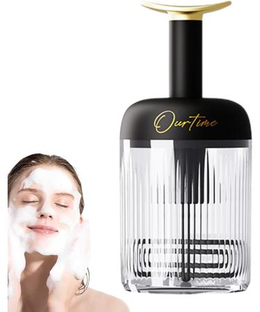 Vuggdt Cleanser Foamer Transparent Automatic Rebound Skincare Foam Maker - Portable Facial Cleansing Tools Deep Cleansing Detachable Fine Foam Black - Buy Online on GoSupps.com