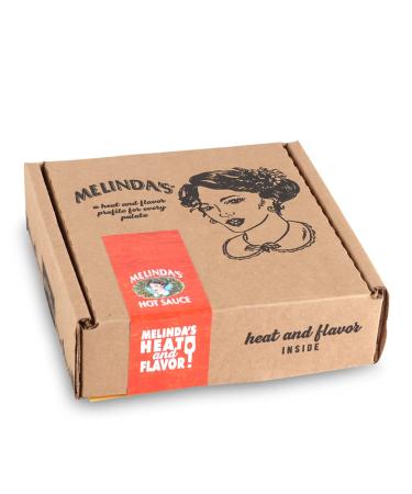 Melinda's Extreme Fiery Collection - Extra Spicy Hot Sauce Gift Set - Ghost Pepper, Scorpion Pepper, Habanero XXXXtra Reserve - 5oz, 3 Pack - Buy Online on GoSupps.com