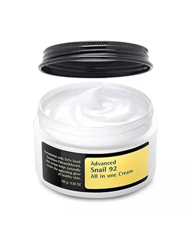 NOAMED Snail Mucin 92% Repair Cream 3.52 oz  Daily Collagen Face Moisturizer for Dry Skin  Sensitive Skin Reduce wrinkles  No Parabens  No Sulfates  No Phthalates  Korean Skincare (1PCS) 3.52 Fl Oz (Pack of 1)