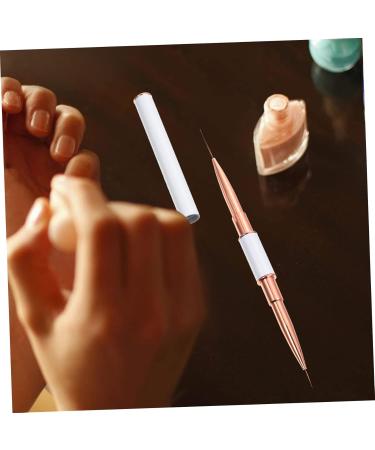 minkissy Pull Line Nail Art Pen Practical Marking Pen Nail Pen Eyebrow Mark Pens Nail Painting Drawing Pens Fine Tip Nail Art Nail Paint Brush Manicure Painted White Metal Brush Set - Buy Online on GoSupps.com