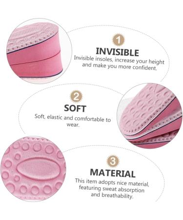 FOMIYES Invisible Heightening Insoles - 4 Pairs of Half Pad Shoe Lifts for Height Increase and Comfort - Cushioned Heel Pads for Men s White & Pink Shoes - Buy Online on GoSupps.com