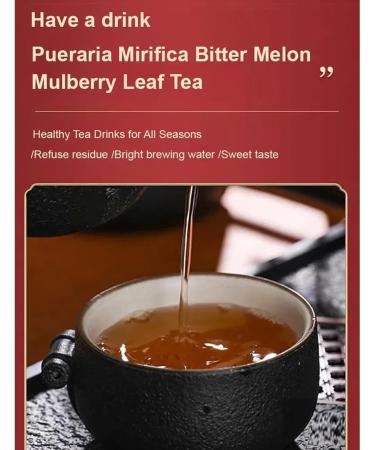 Bitter Melon and Mulberry Leaf Tea Bitter Gourd Mulberry Leaf Tea (1Box) - Buy Online on GoSupps.com