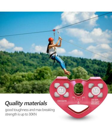 Eastbuy Climbing Pulley - 30KN Double Pulley Rope Rescue Equipment | 3 Colors Available for Outdoor Adventures - Buy Online on GoSupps.com