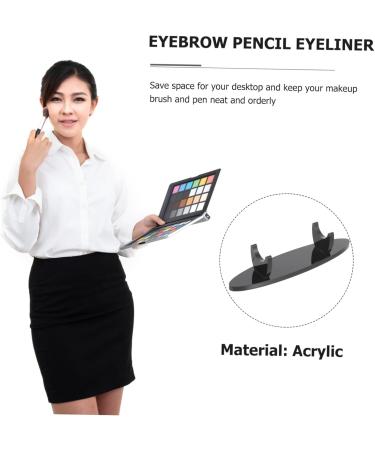VILLCASE 3 Pcs Acrylic Pen Holder Pencil Lip Gloss Makeup Brush Rack Organizer Simple Writing Pens Holder 12.7x3cmx3pcs Blackx3pcs - Buy Online on GoSupps.com